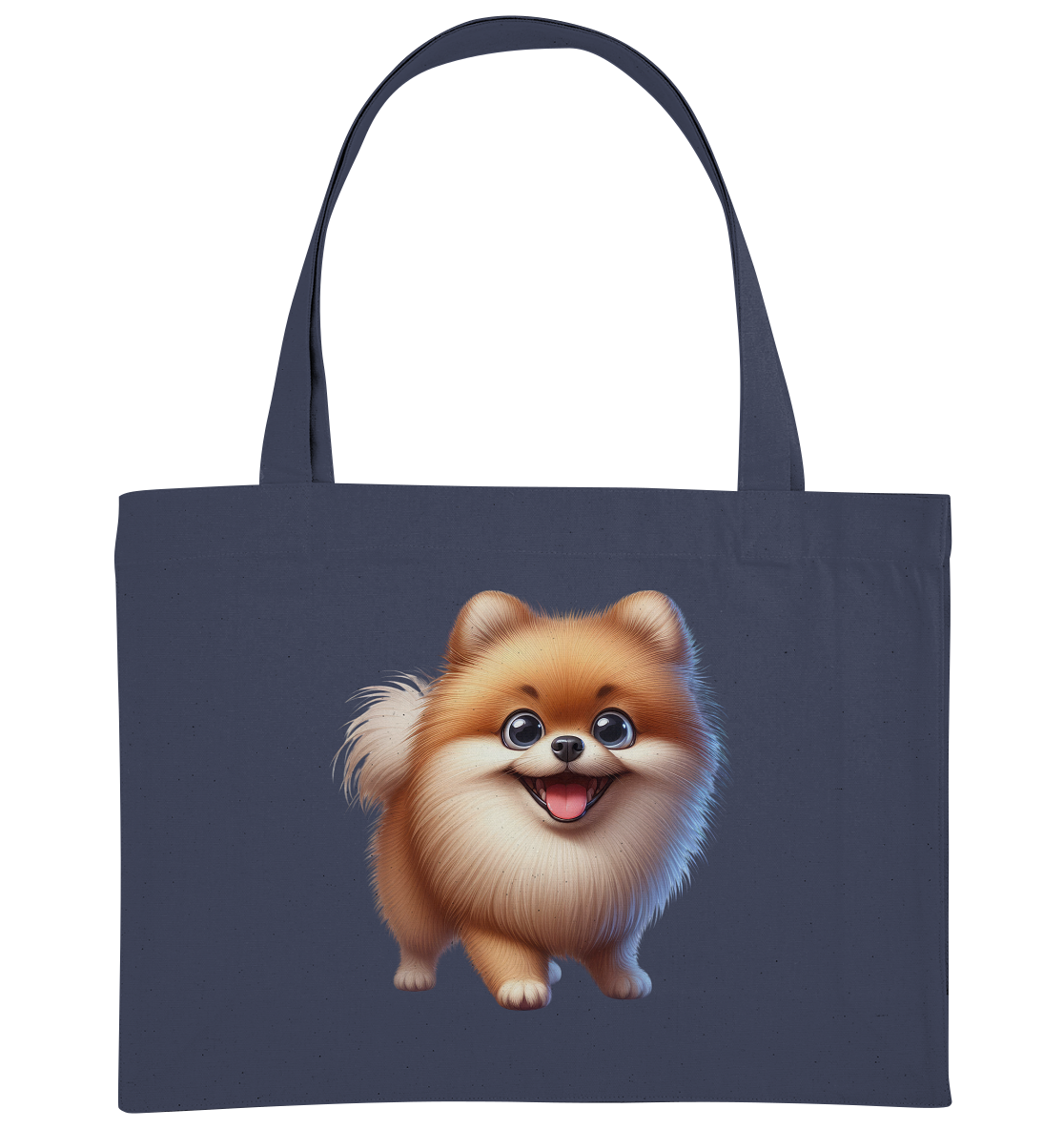 Pomeranien Cartoon - personalisierbar - Organic Shopping-Bag