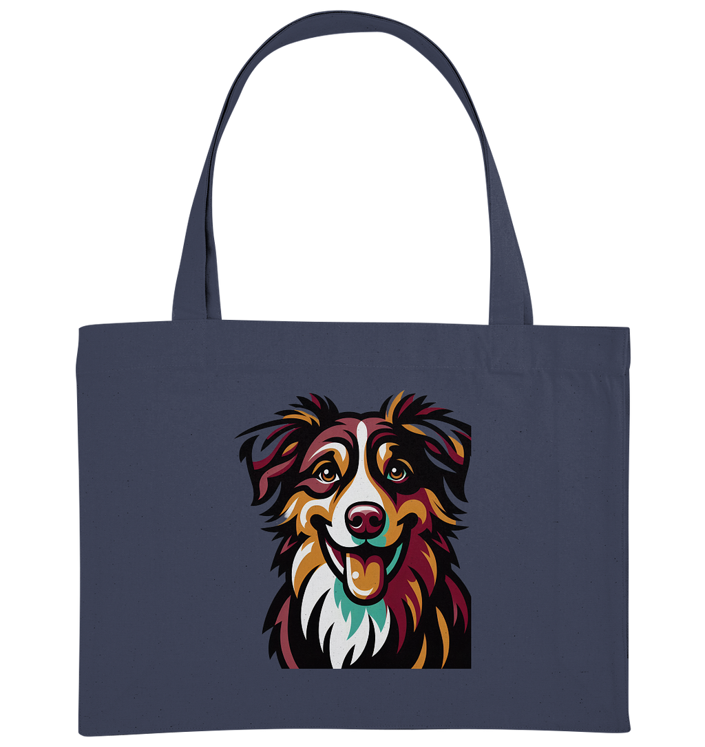 Australian Shepherd Hund - personalisierbar - Organic Shopping-Bag