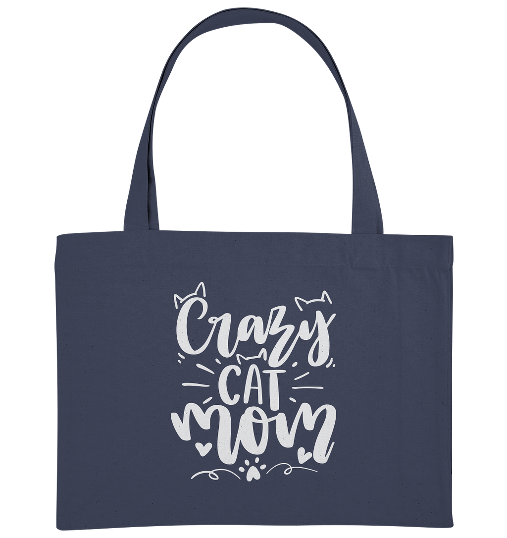 Crazy cat Mom - Organic Shopping-Bag
