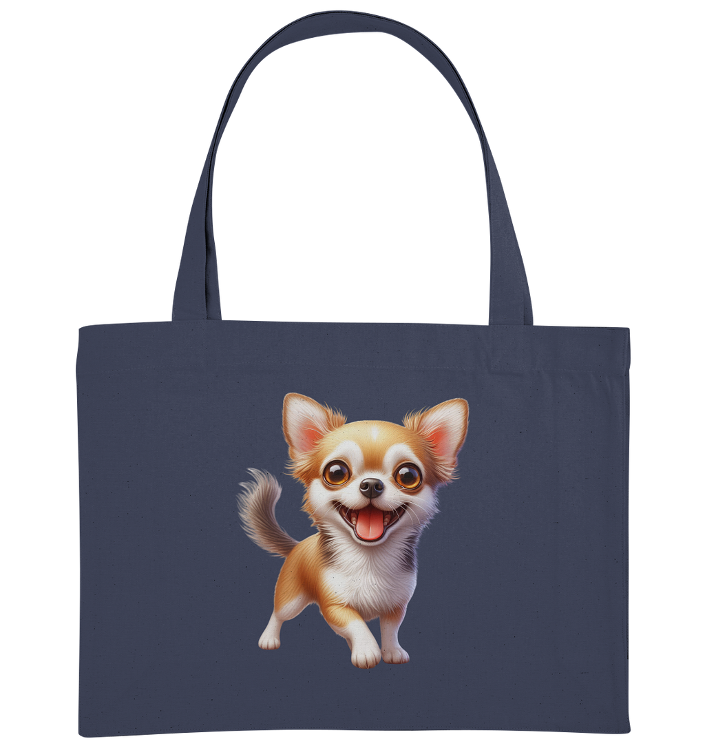 Chihuahua Cartoon - personalisierbar - Organic Shopping-Bag
