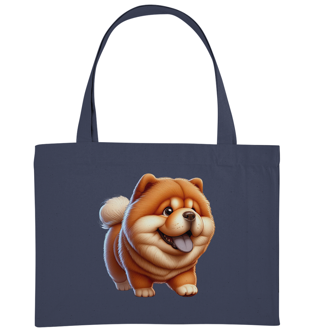 Chow Chow Cartoon Hund - personalisierbar - Organic Shopping-Bag