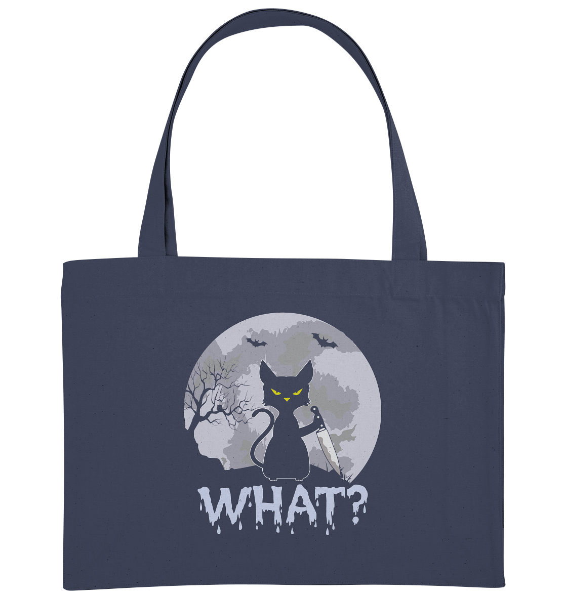 Halloween Katze Horror Lustig - Organic Shopping-Bag