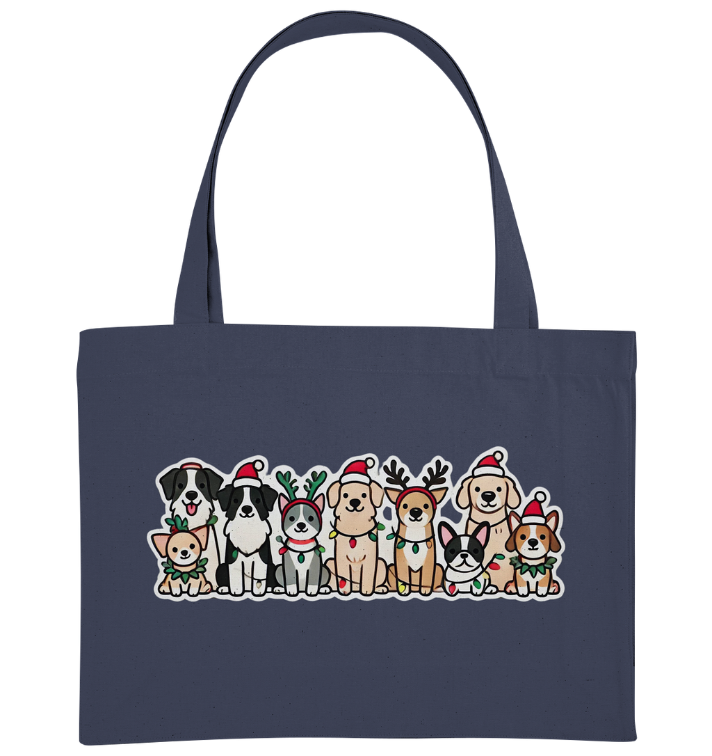 Weihnachten, Christmas Hunde - Organic Shopping-Bag