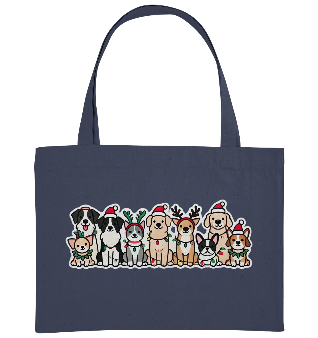 Weihnachten, Christmas Hunde - Organic Shopping-Bag