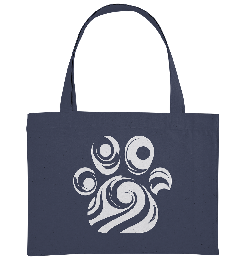 Pfote Design modern und abstrakt - Organic Shopping-Bag
