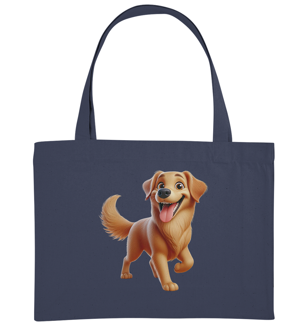 Golden Retriever Comic - personalisierbar - Organic Shopping-Bag