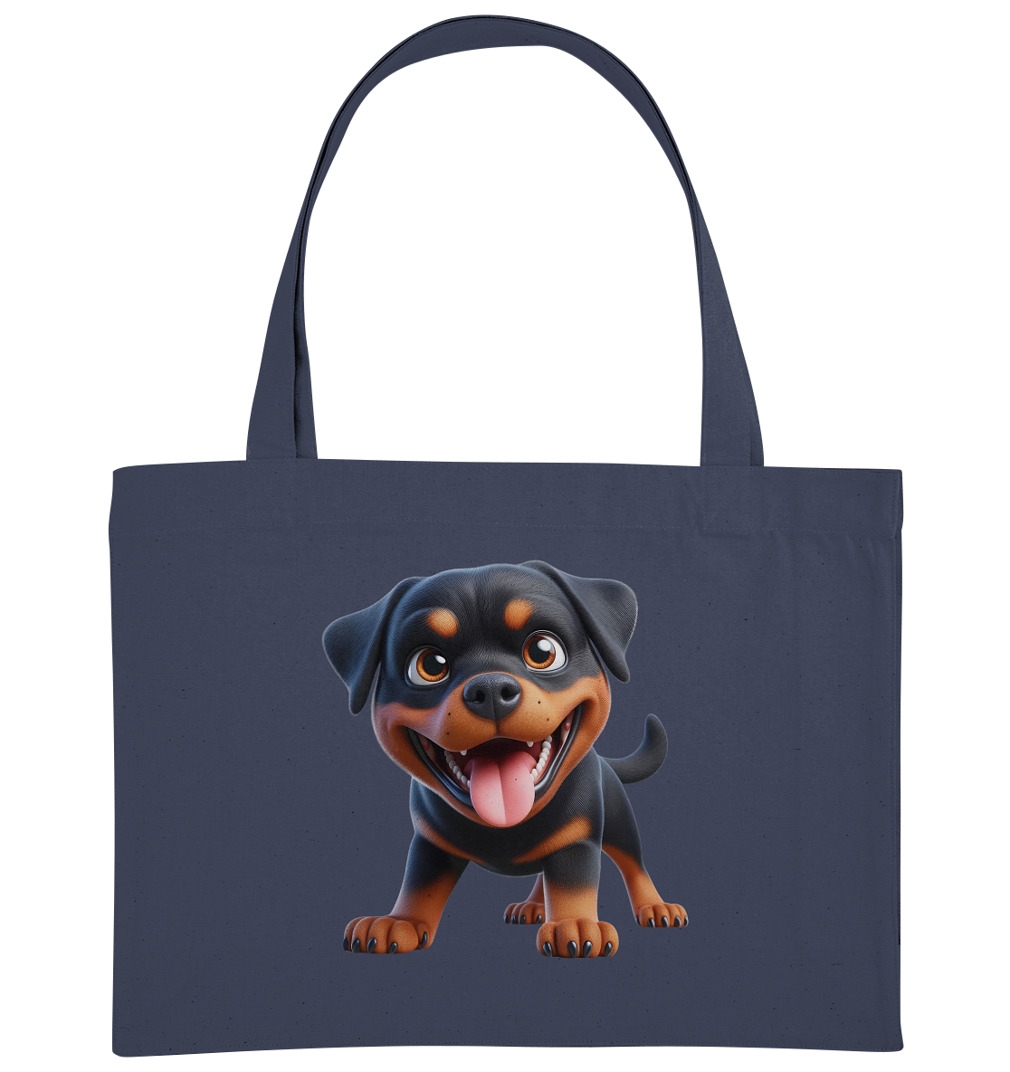 Rottweiler Cartoon Hund - personalisierbar - Organic Shopping-Bag
