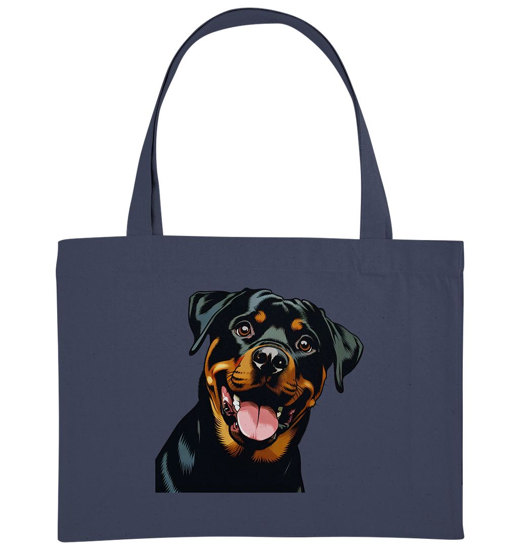 Rottweiler  Comic - personalisierbar - Organic Shopping-Bag