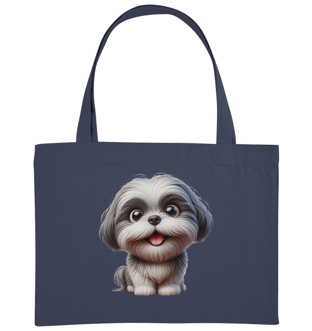 Shih Tzu Cartoon Dog - personalisierbar - Organic Shopping-Bag