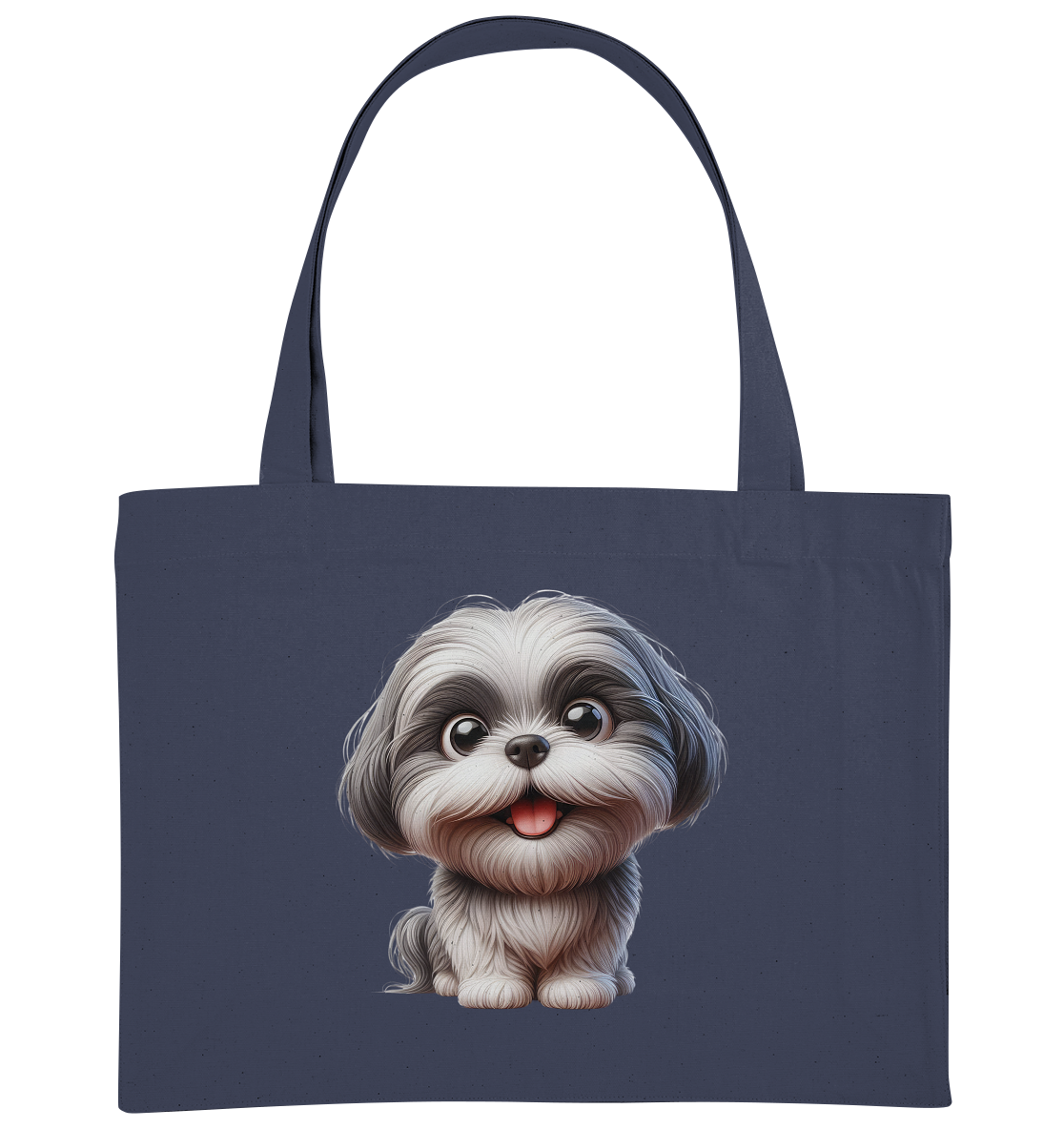 Shih Tzu Cartoon Dog - personalisierbar - Organic Shopping-Bag