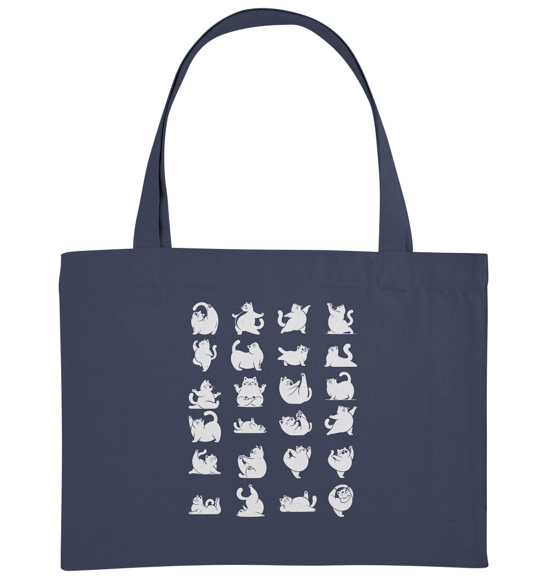 Katzen Yoga / Cat Yoga Fun - personalisierbar - Organic Shopping-Bag