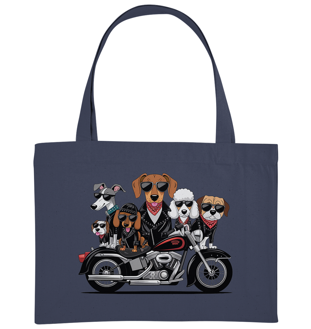 Hunde Biker Gang Fun - Organic Shopping-Bag