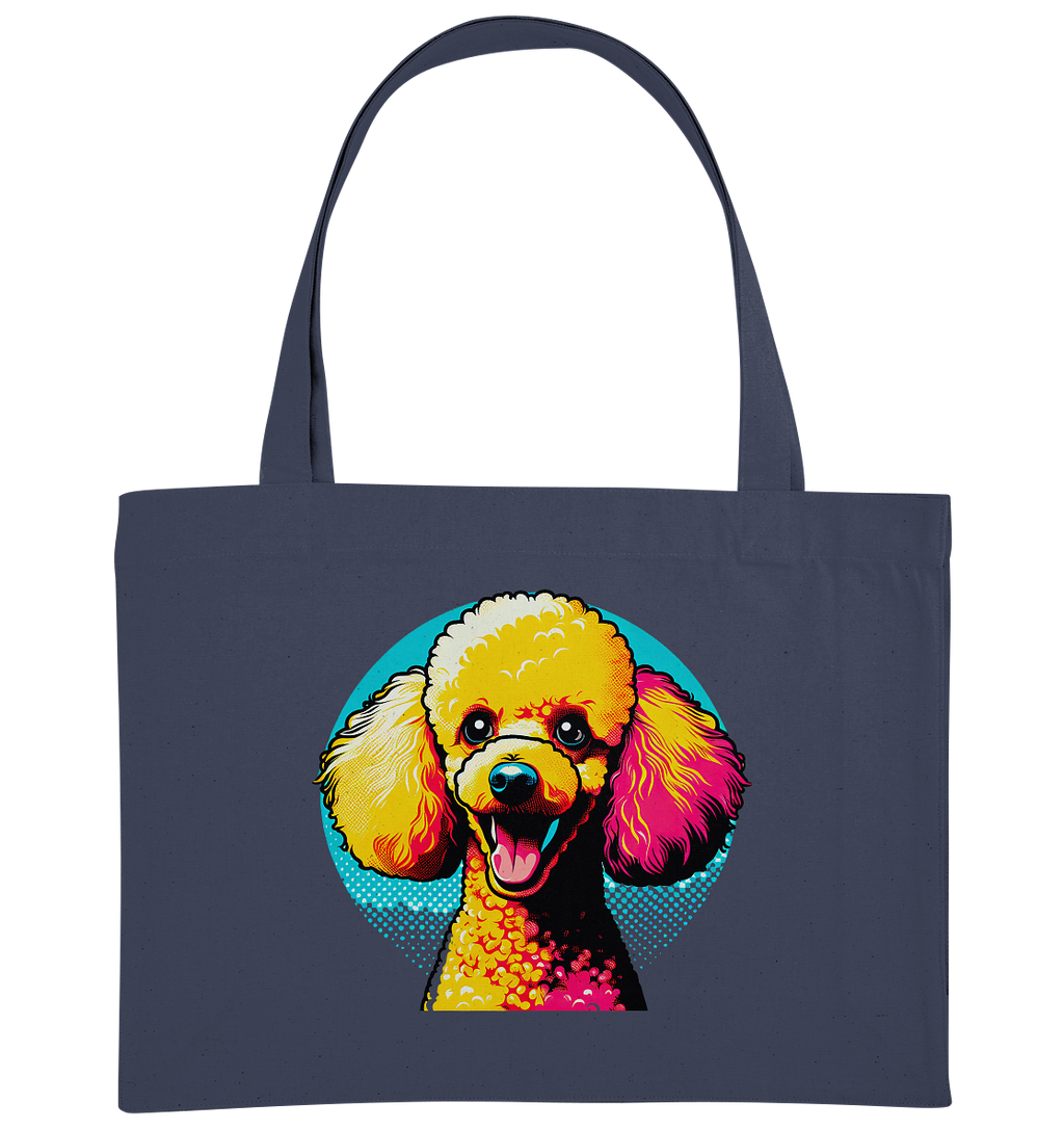 Pudel Pop Art - personalisierbar - Organic Shopping-Bag