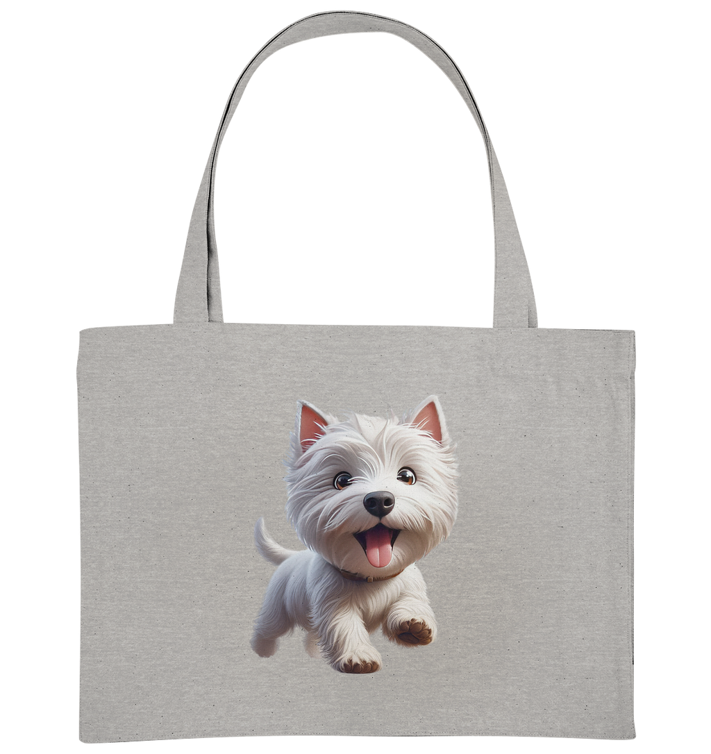 West Highland Terrier Catoon - personalisierbar - Organic Shopping-Bag