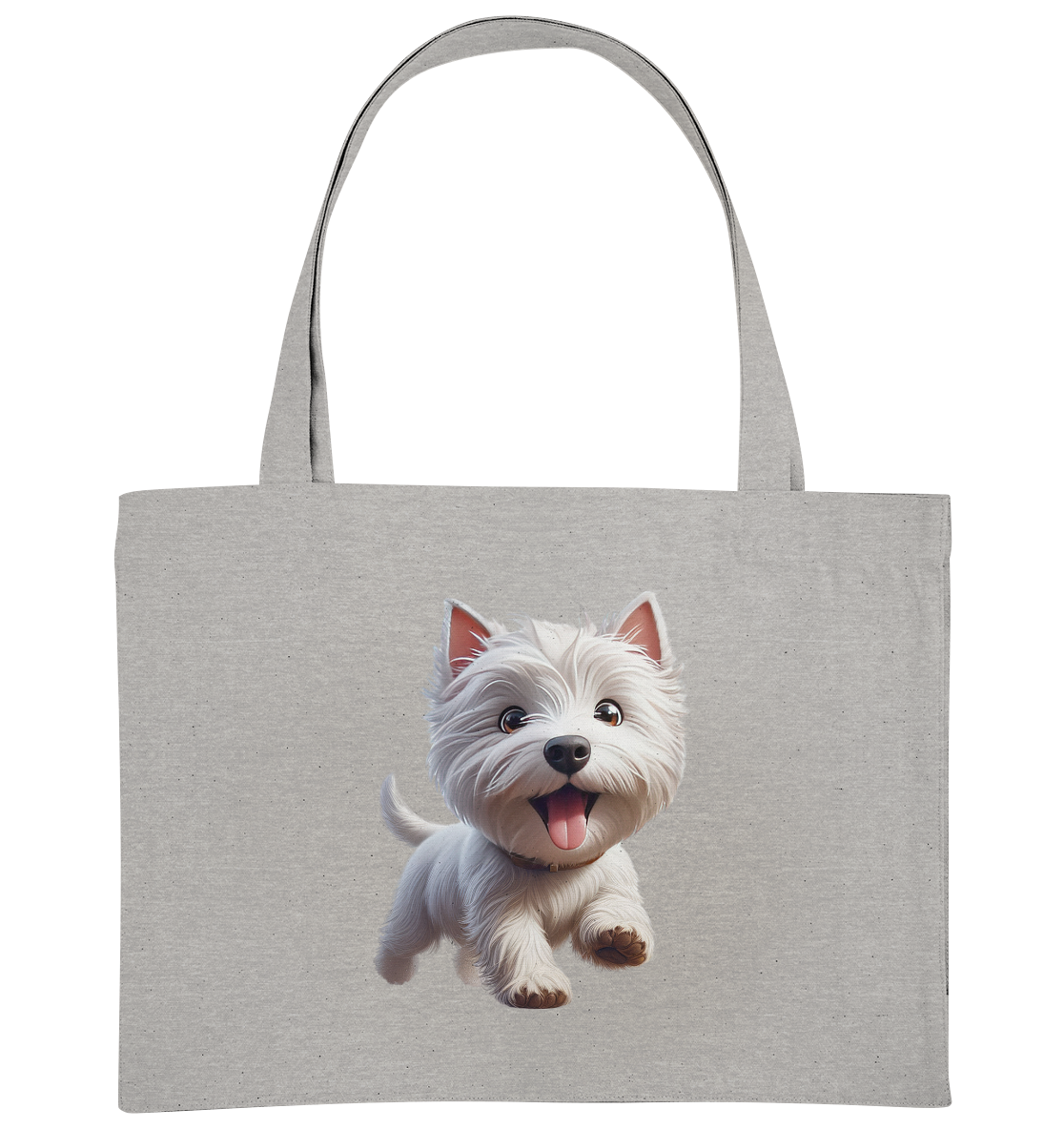 West Highland Terrier Catoon - personalisierbar - Organic Shopping-Bag