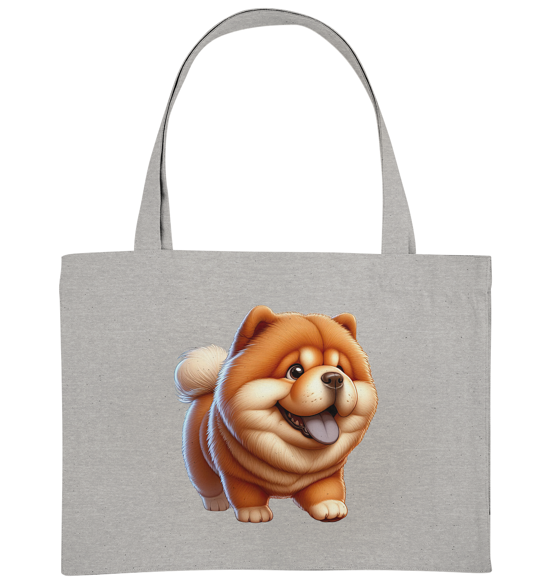 Chow Chow Cartoon Hund - personalisierbar - Organic Shopping-Bag