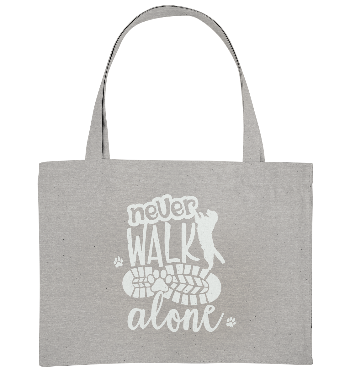 Hundefreunde You never walk alone - personalisierbar - Organic Shopping-Bag