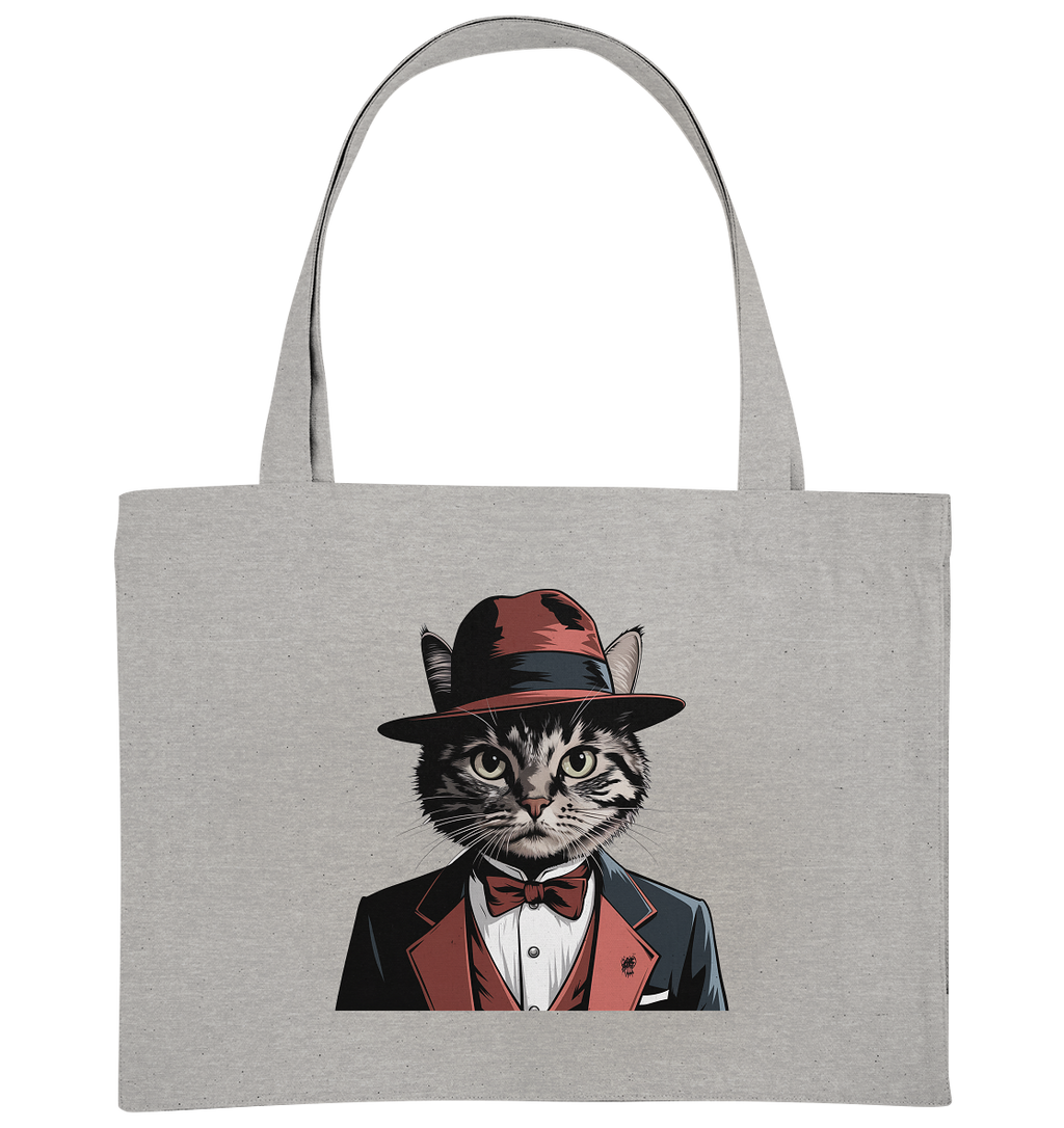 Godfather Catmother Katze Mafia - personalisierbar  - Organic Shopping-Bag