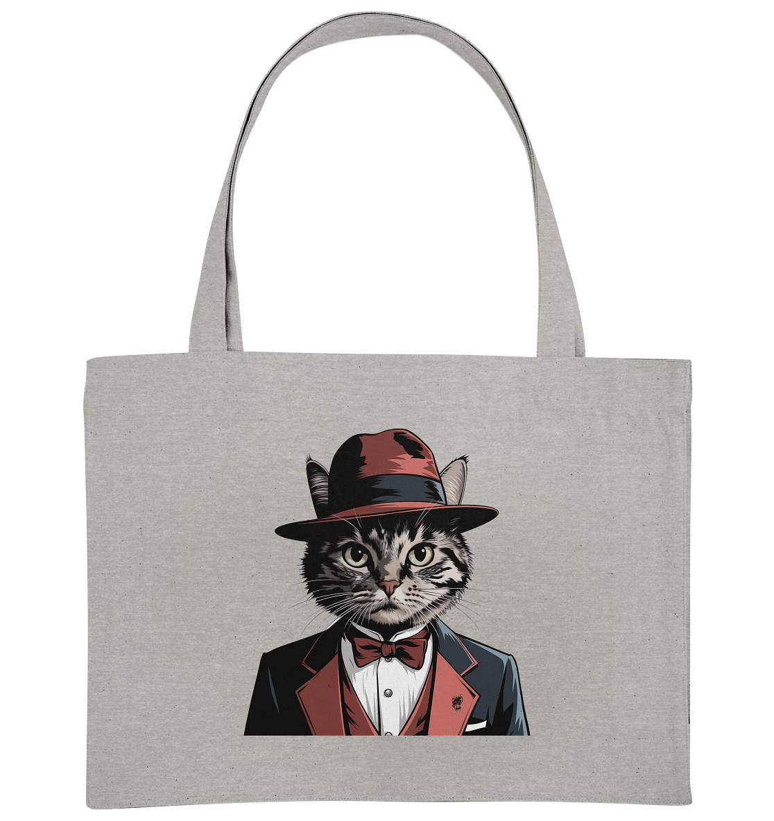 Godfather Catmother Katze Mafia - personalisierbar  - Organic Shopping-Bag