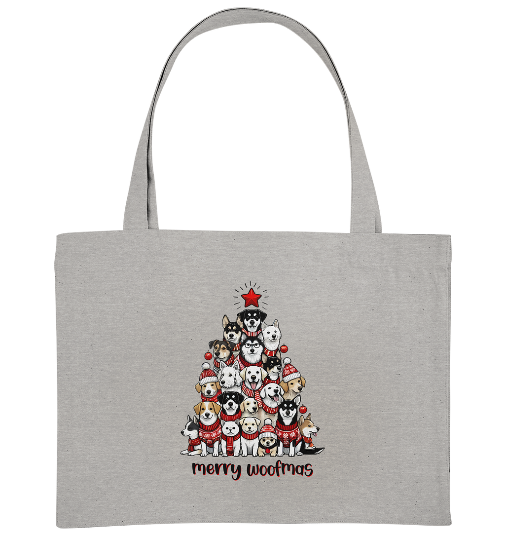 Weihnachten Christmas Hunde Baum Merry Woofmas - Organic Shopping-Bag