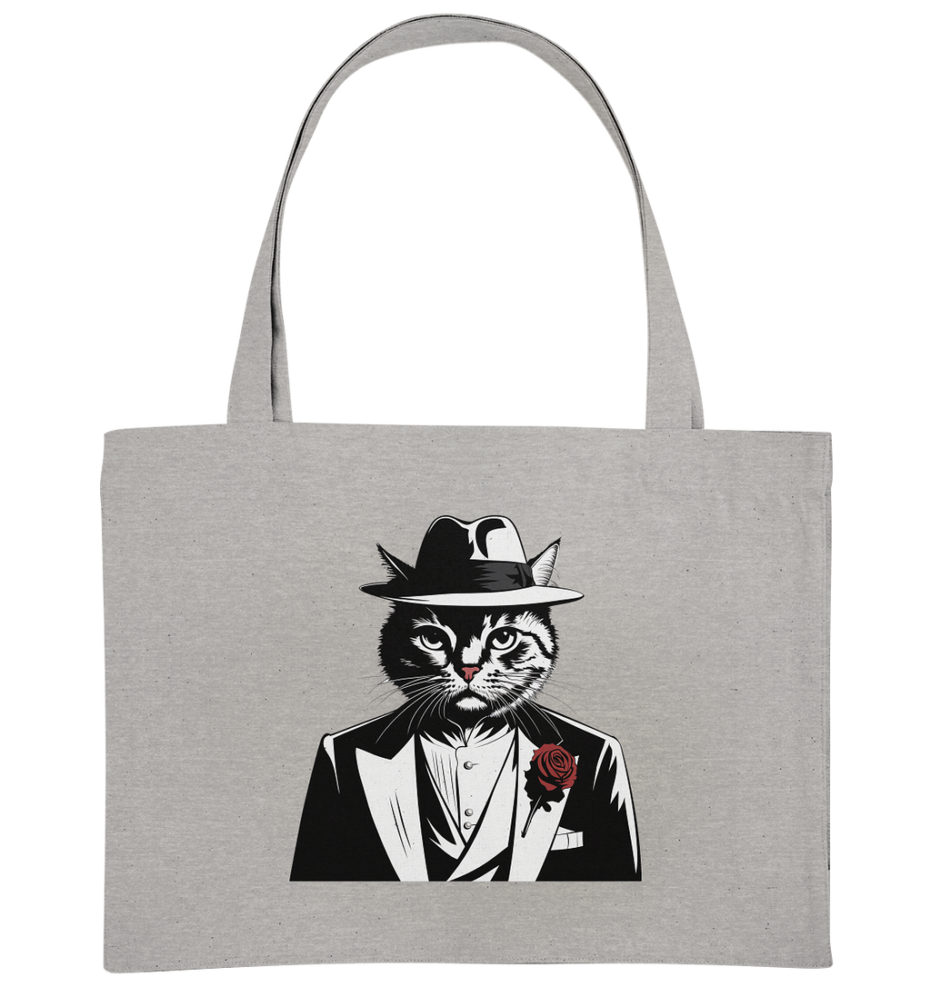 Catfather Katze Mafia - personalisierbar - Organic Shopping-Bag