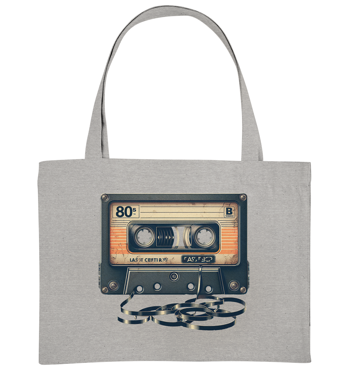 80s Kassettentape - Organic Shopping-Bag