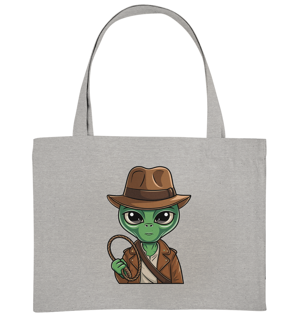 Alien Abenteurer Cartoon - Organic Shopping-Bag