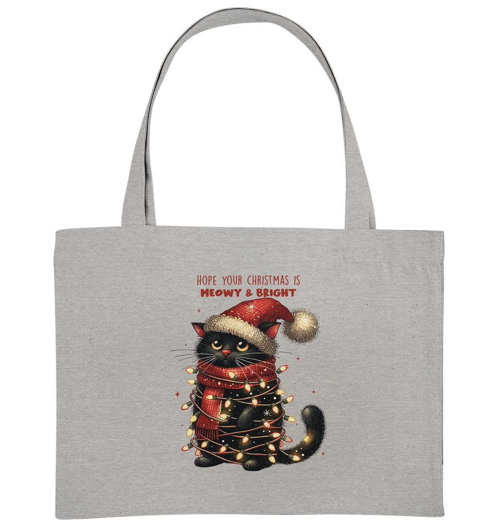 Weihnachts Katze Christmas is Moewy - Organic Shopping-Bag