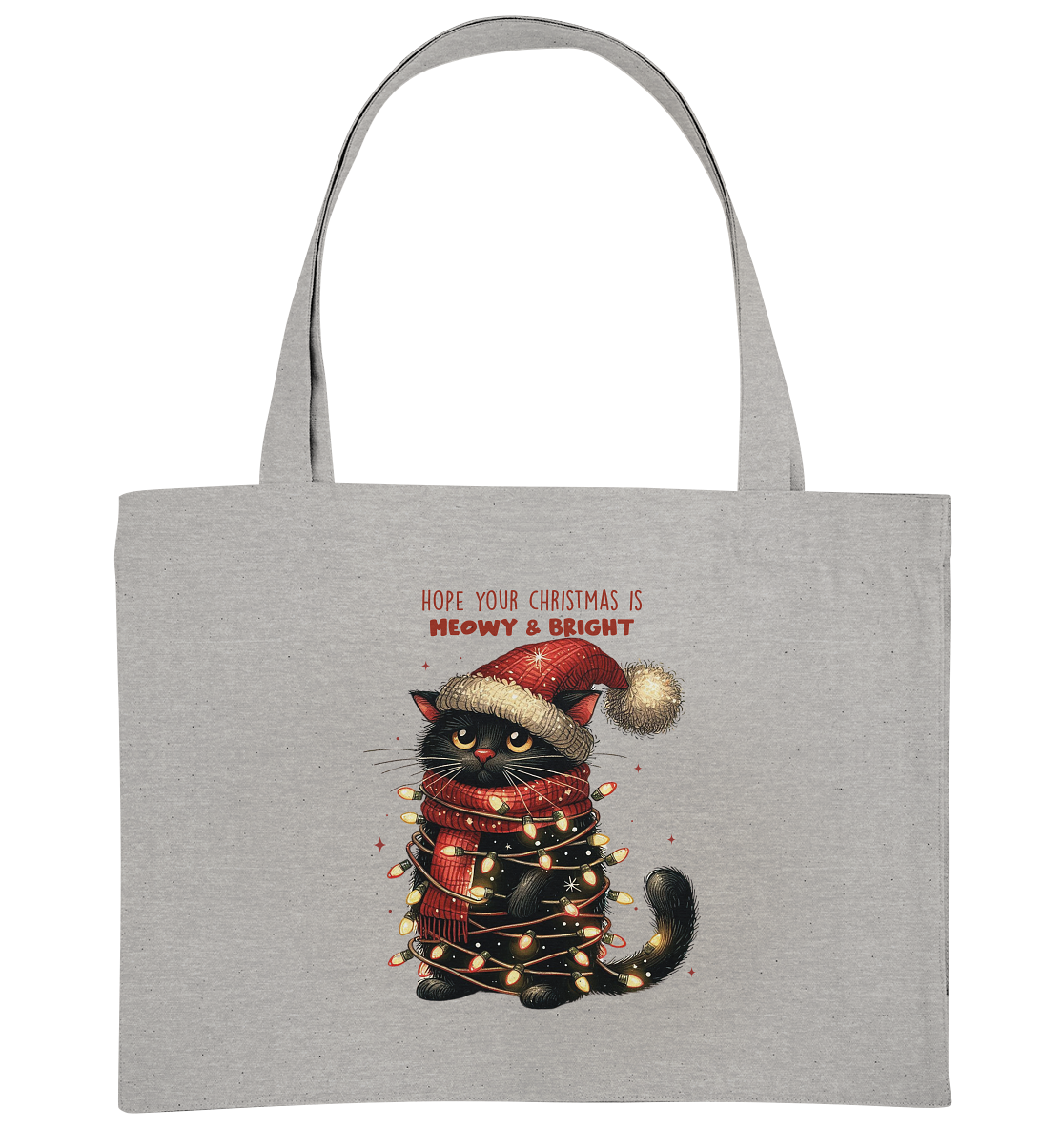 Weihnachts Katze Christmas is Moewy - Organic Shopping-Bag