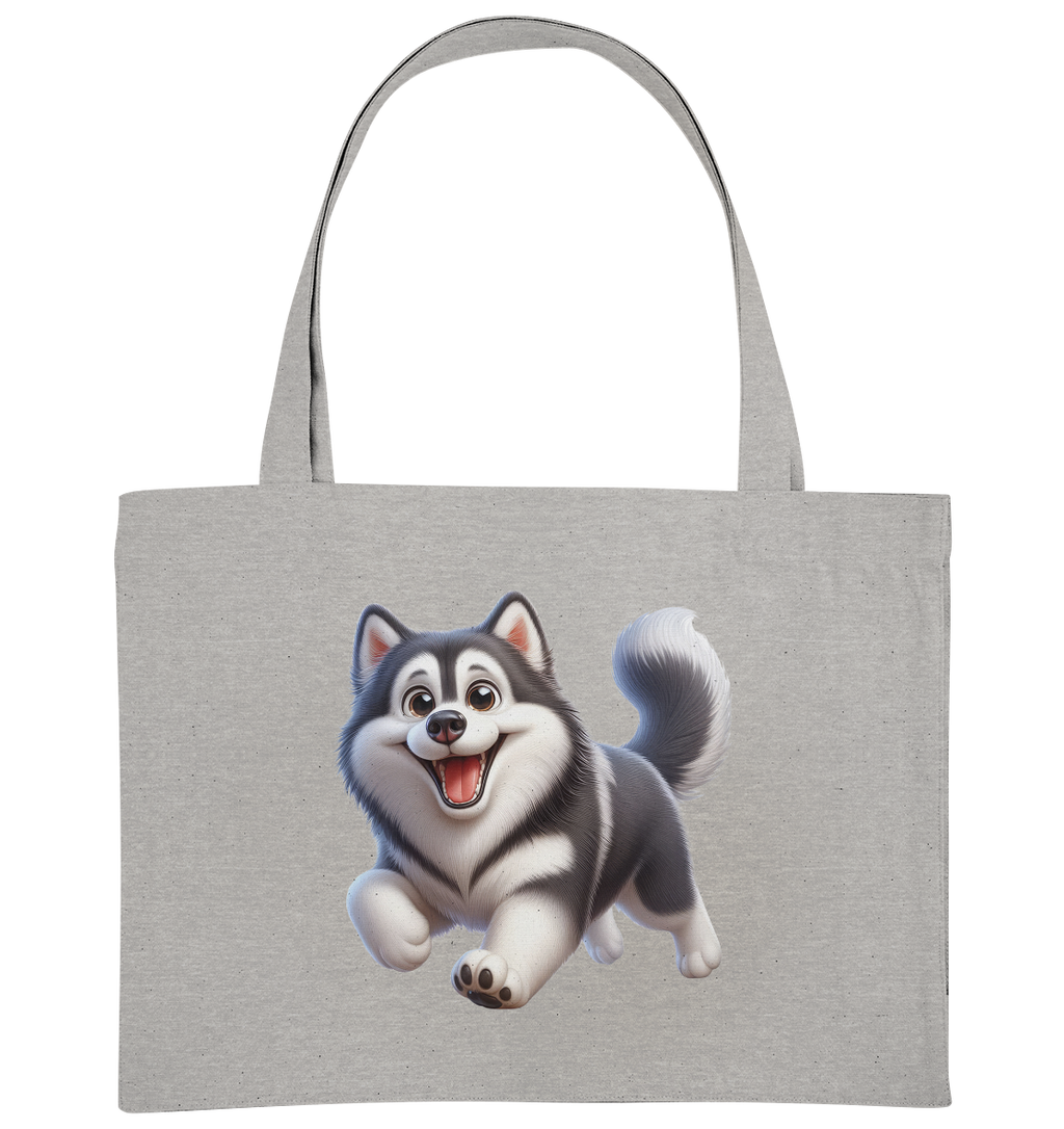 Husky Comic - personalisierbar - Organic Shopping-Bag