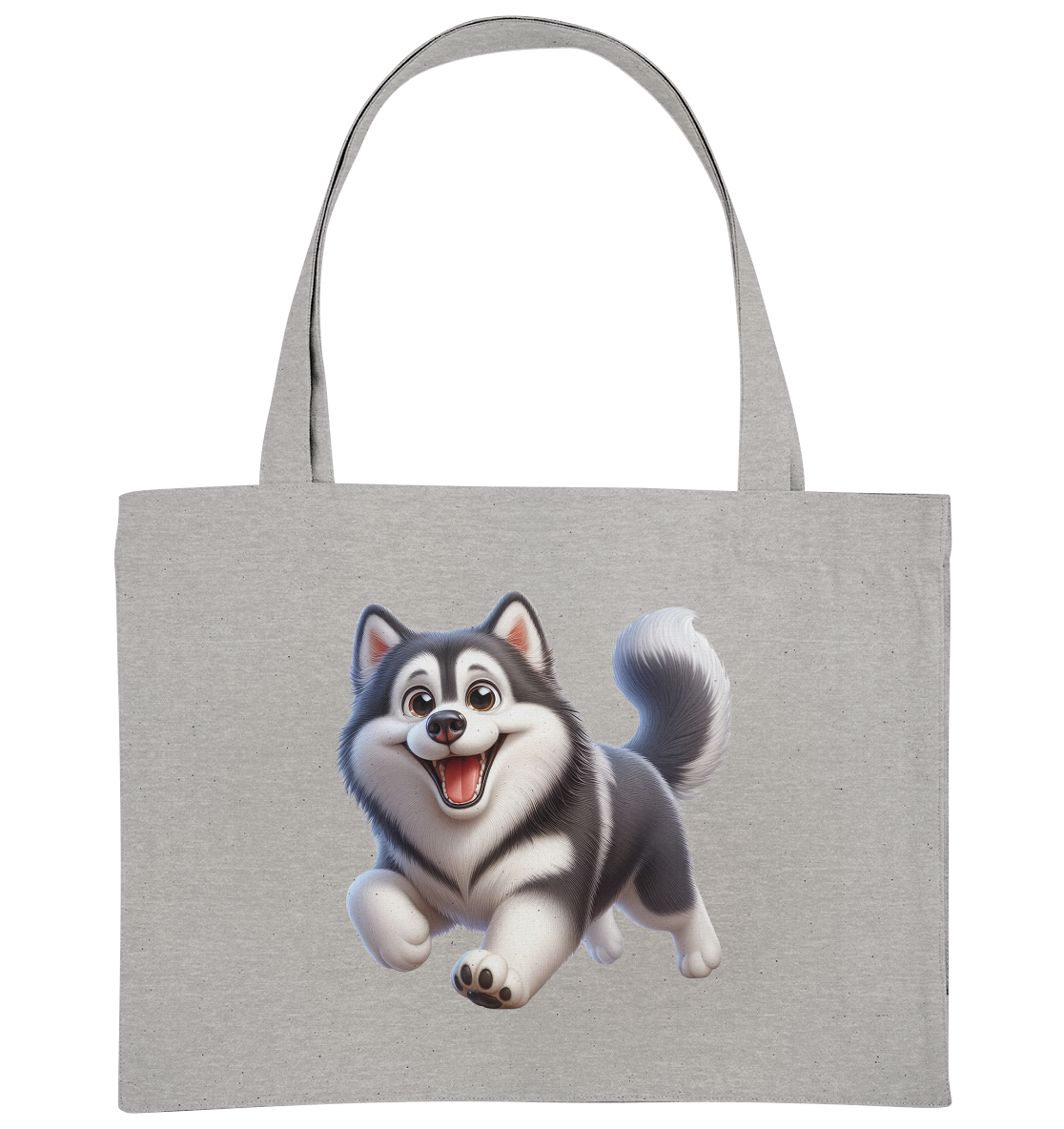 Husky Comic - personalisierbar - Organic Shopping-Bag