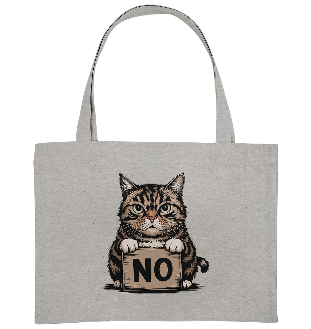 No - Funny Katze  - Organic Shopping-Bag