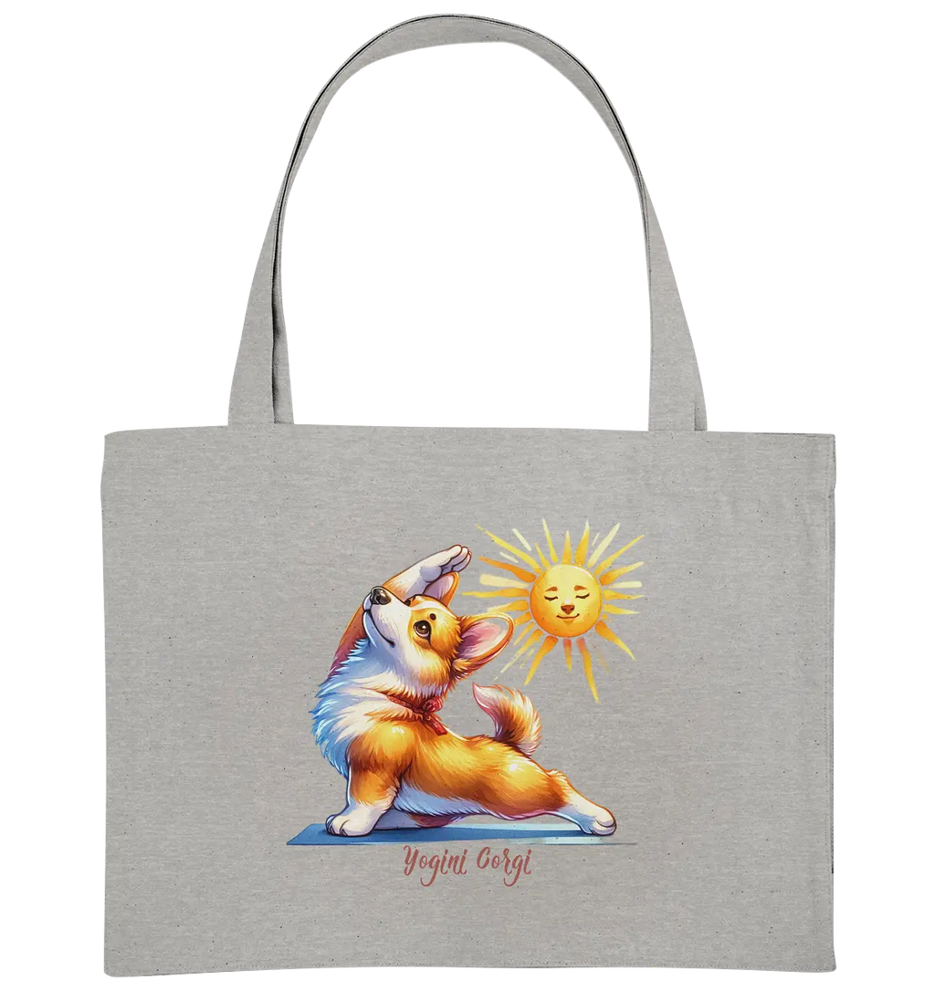 Yoga Corgi Hund yogini Gorgi - personalisierbar - Organic Shopping-Bag - PAWentura