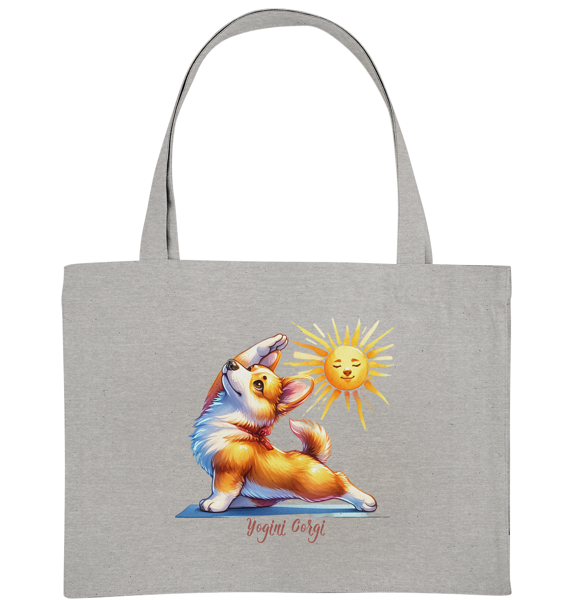 Yoga Corgi Hund yogini Gorgi - personalisierbar - Organic Shopping-Bag
