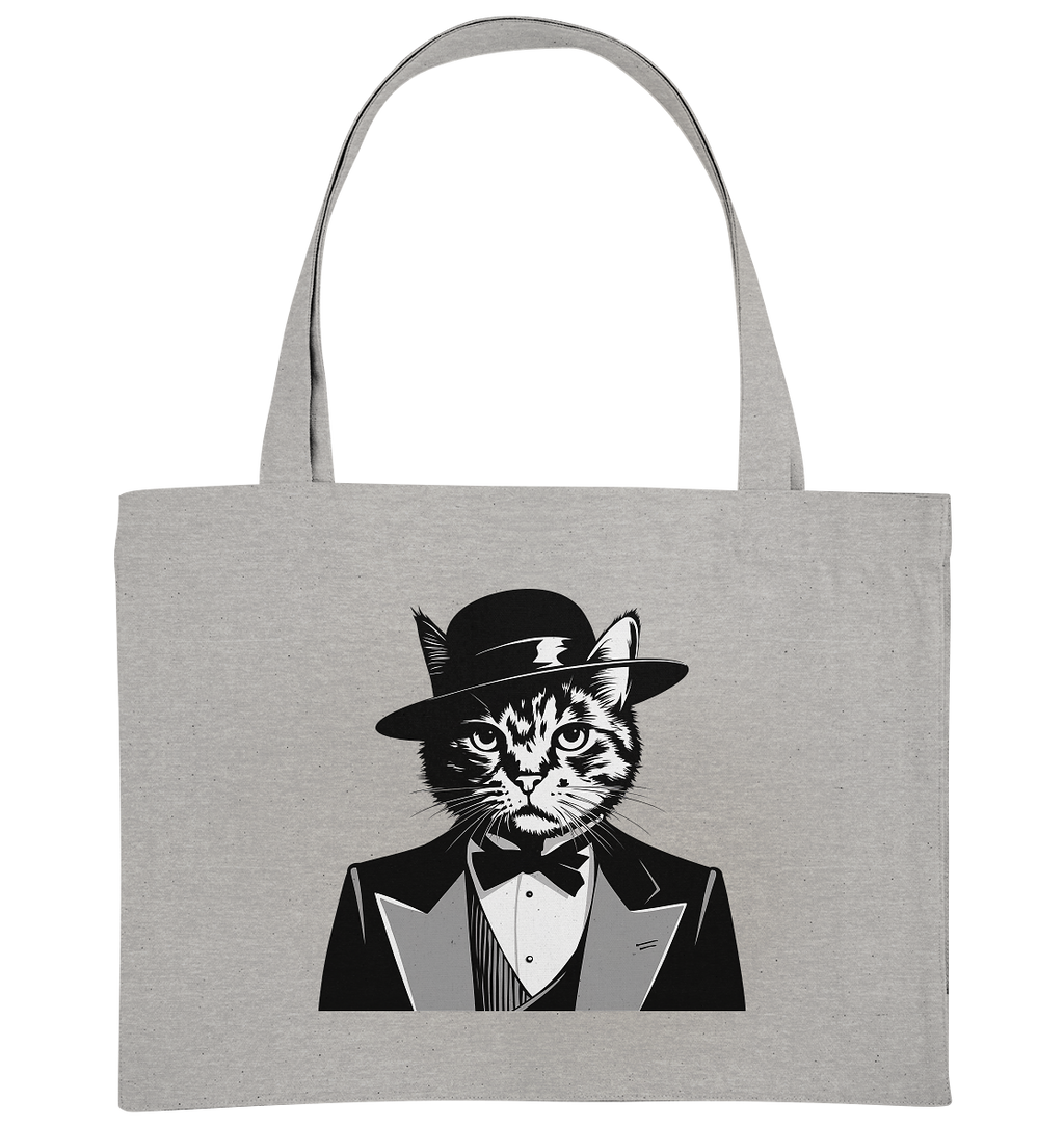 Godfather Katze Mafia - personalisierbar  - Organic Shopping-Bag