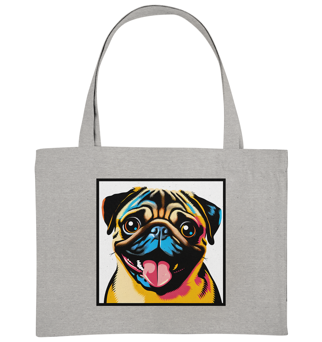 Mops Pop Art - Organic Shopping-Bag