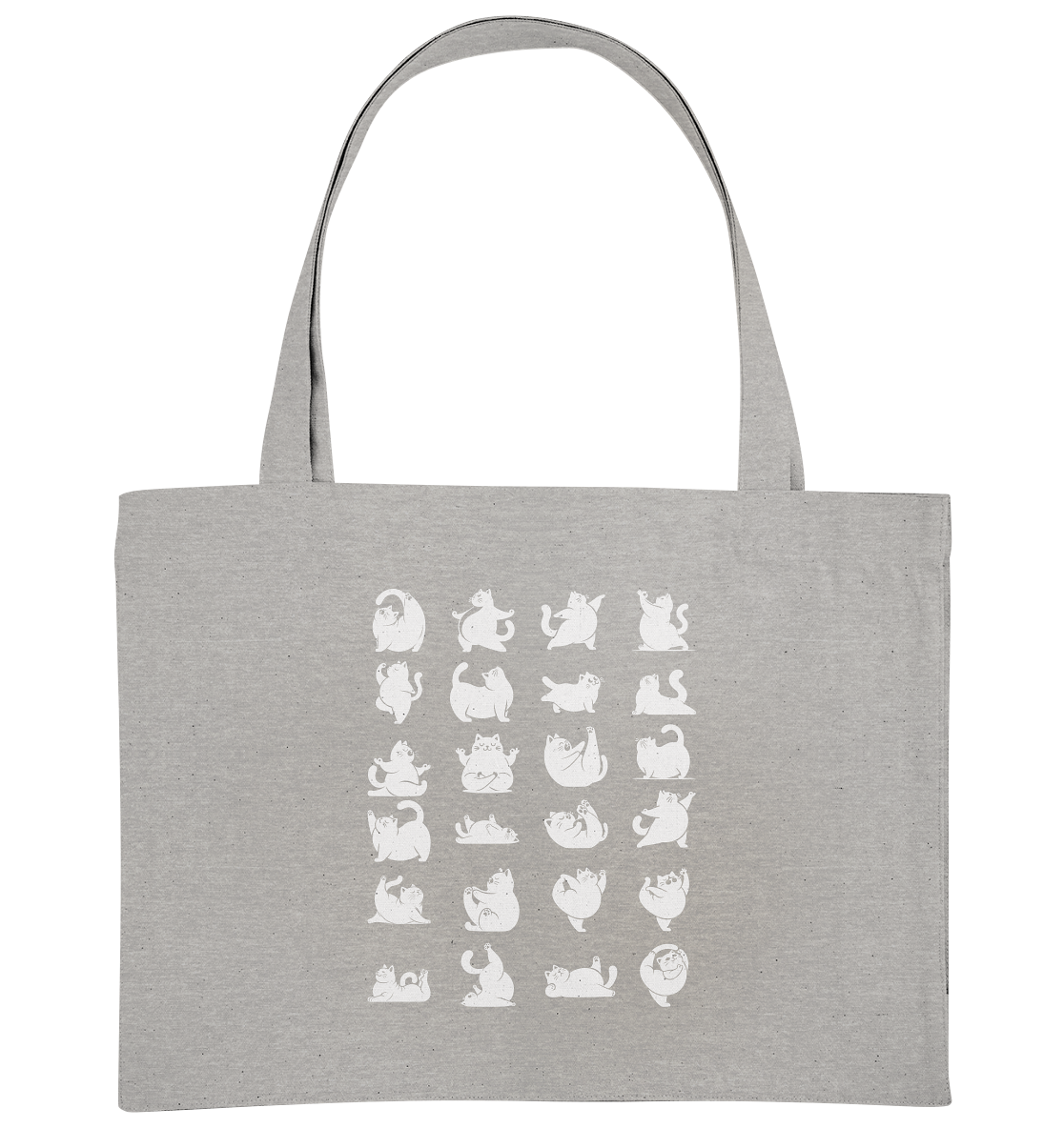 Katzen Yoga / Cat Yoga Fun - personalisierbar - Organic Shopping-Bag