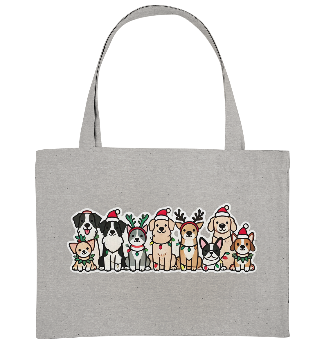 Weihnachten, Christmas Hunde - Organic Shopping-Bag