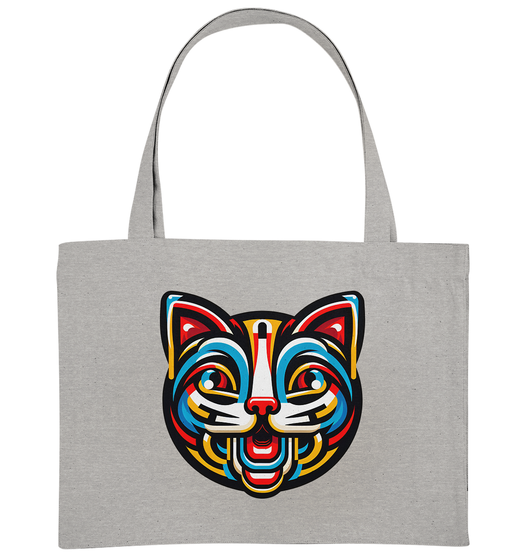 Pop Art Katze  - Organic Shopping-Bag