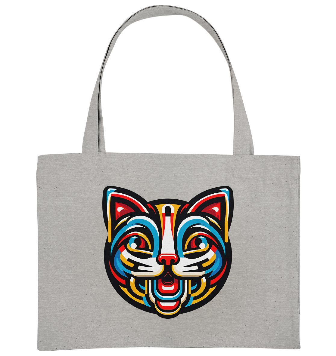 Pop Art Katze  - Organic Shopping-Bag