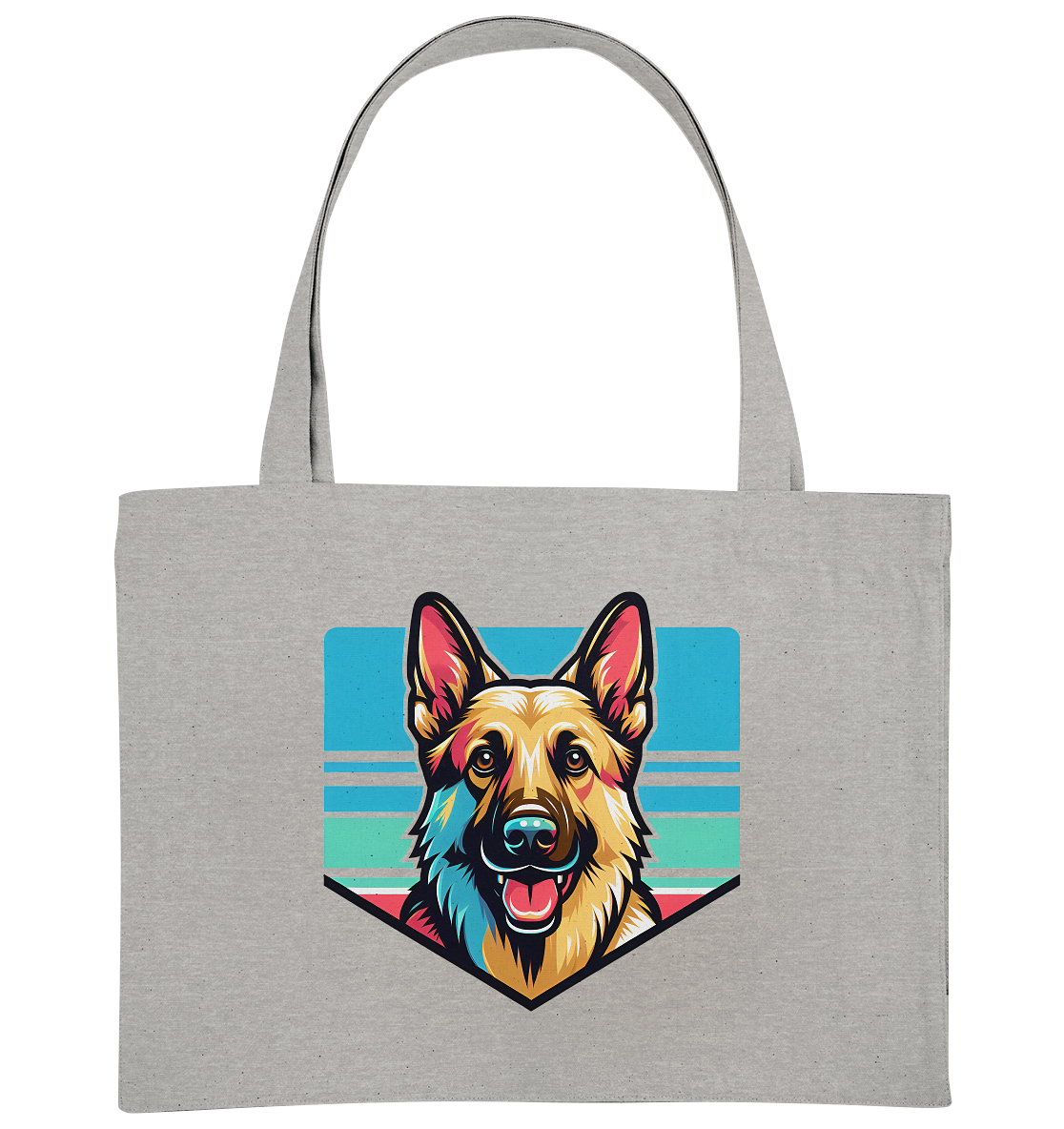 Schäferhund Pop Art - personalisierbar - Organic Shopping-Bag