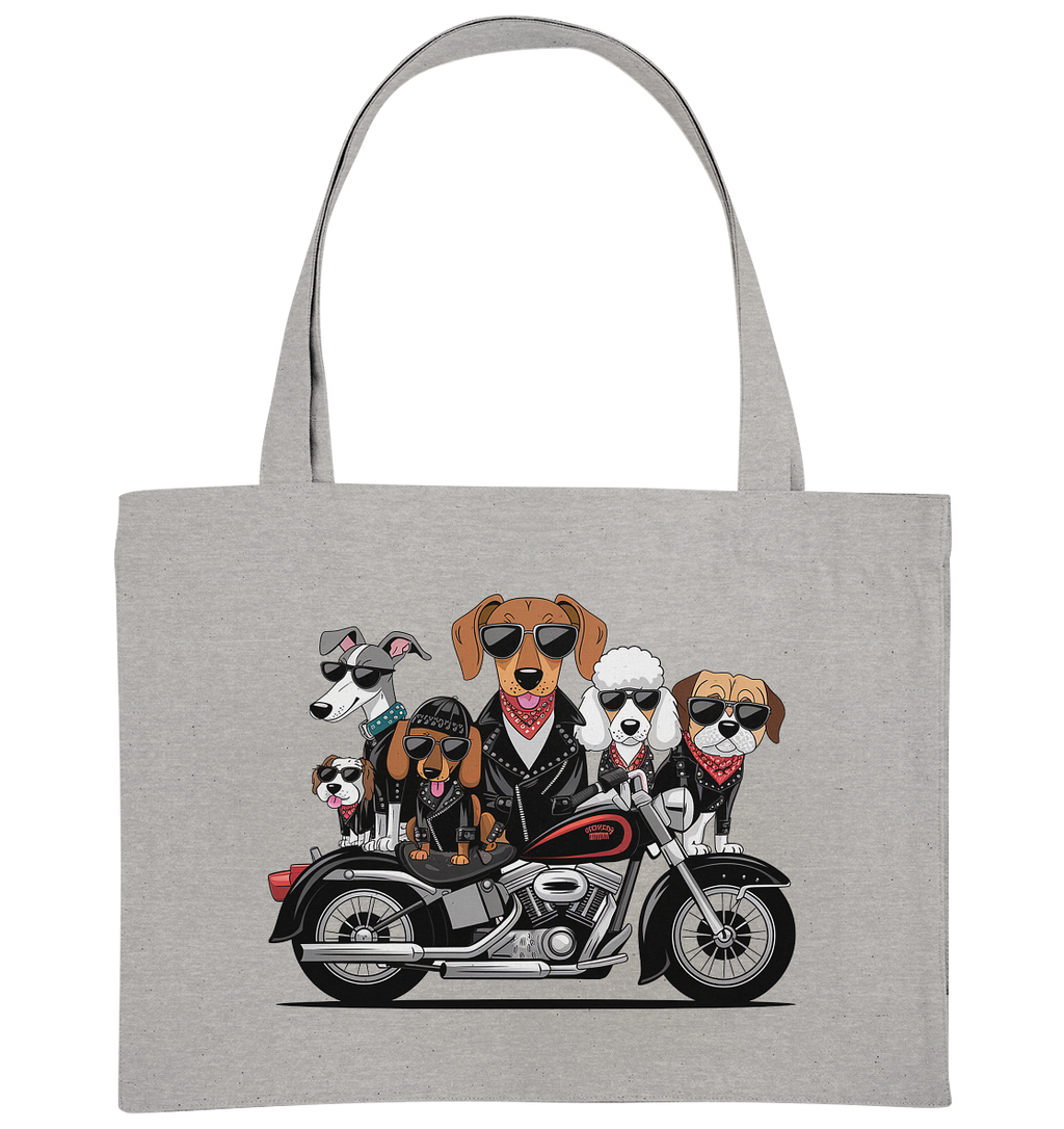Hunde Biker Gang Fun - Organic Shopping-Bag