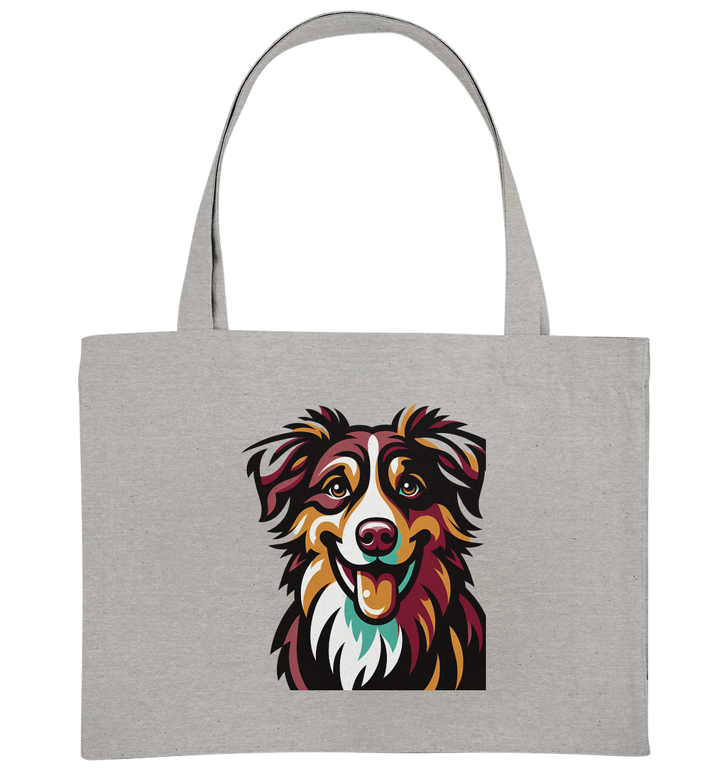 Australian Shepherd Hund - personalisierbar - Organic Shopping-Bag