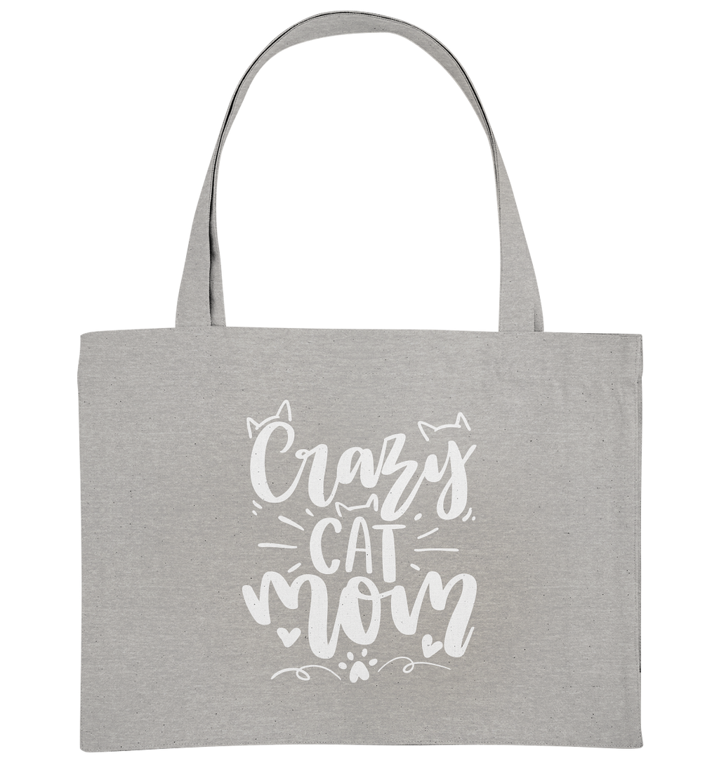 Crazy cat Mom - Organic Shopping-Bag