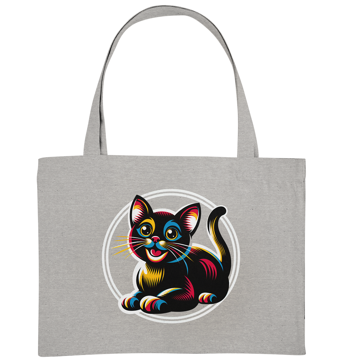 Kätzchen Pop Art - personalisierbar - Organic Shopping-Bag