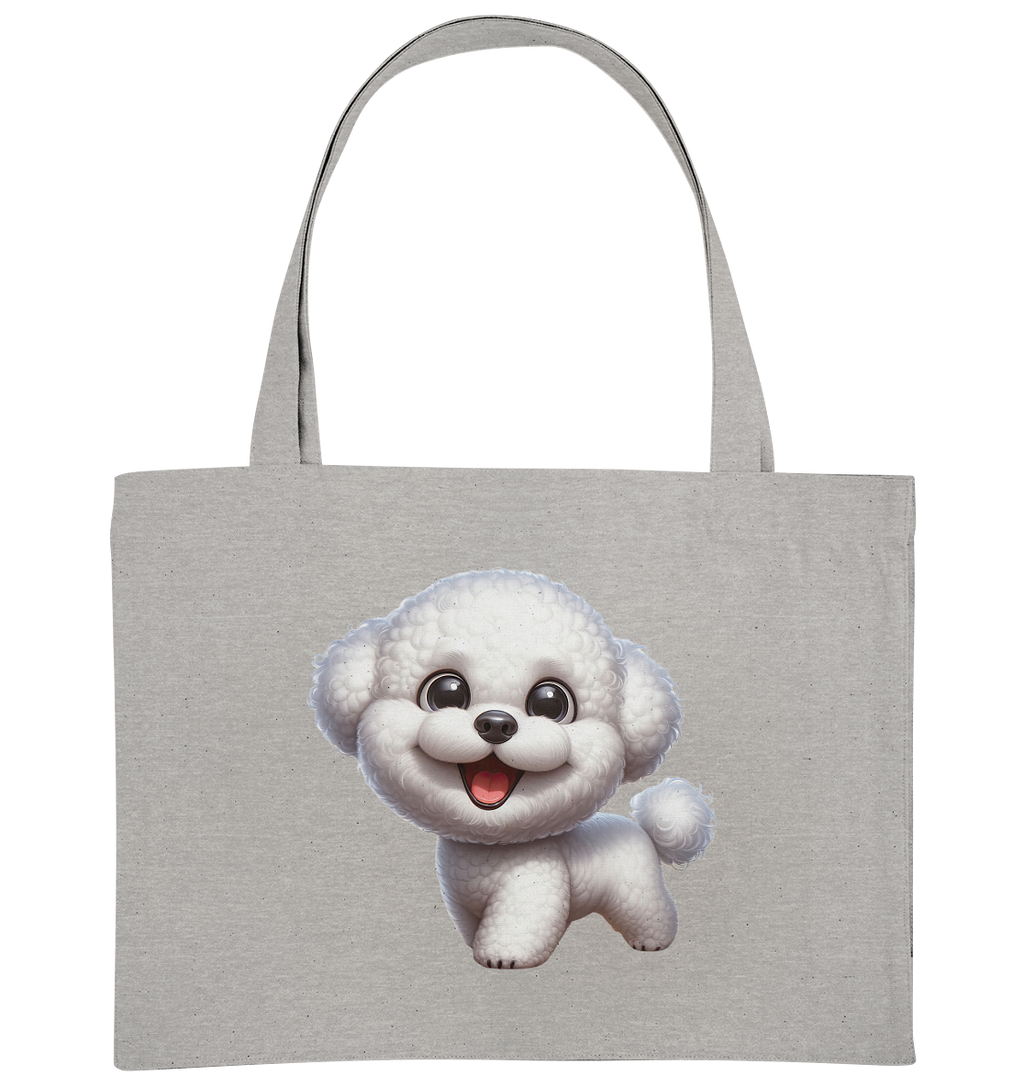 Bichon Frisé Cartoon personalisierbar - Organic Shopping-Bag