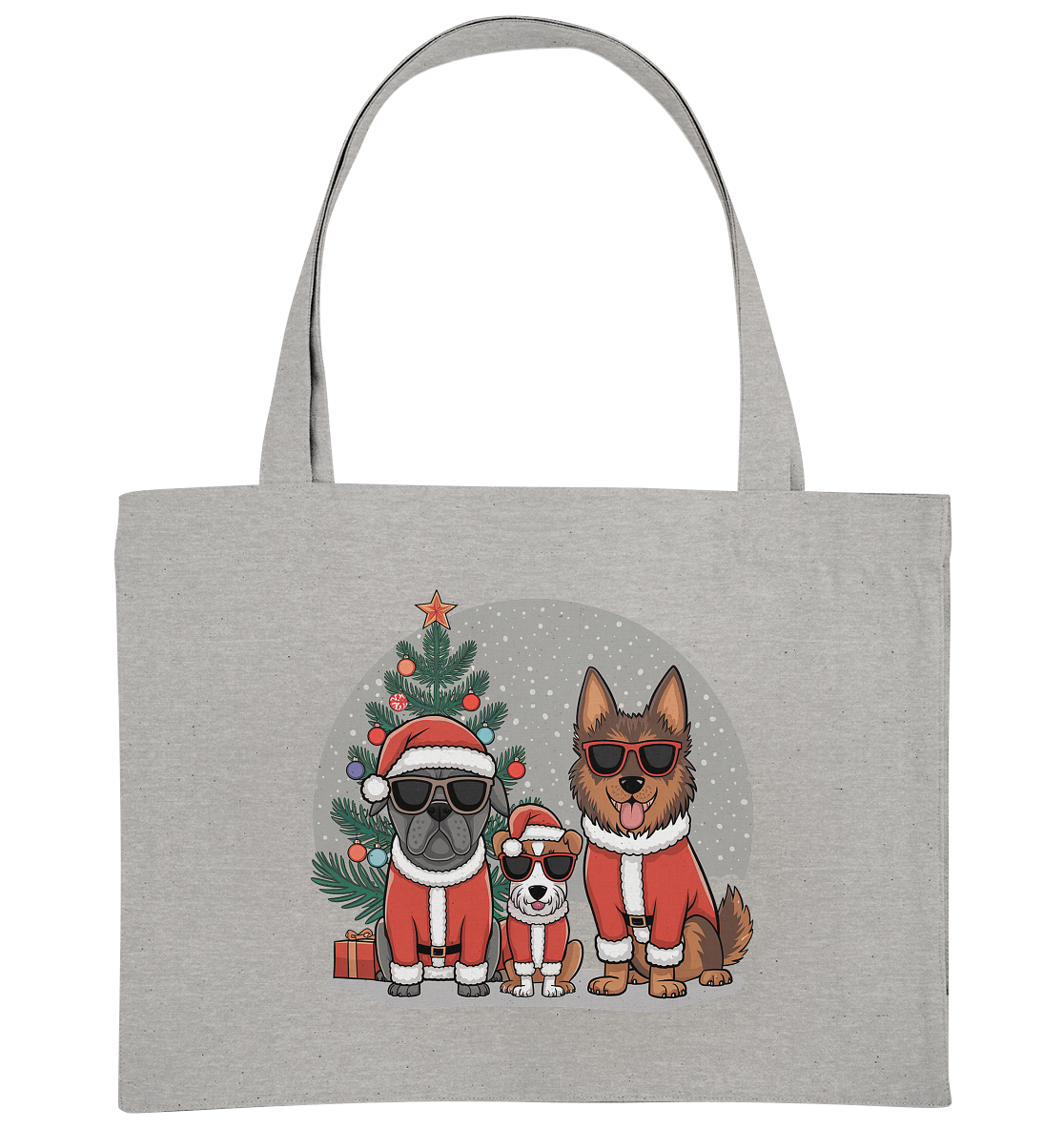 Ugly Christmas Weihnachts Hunde  - Organic Shopping-Bag