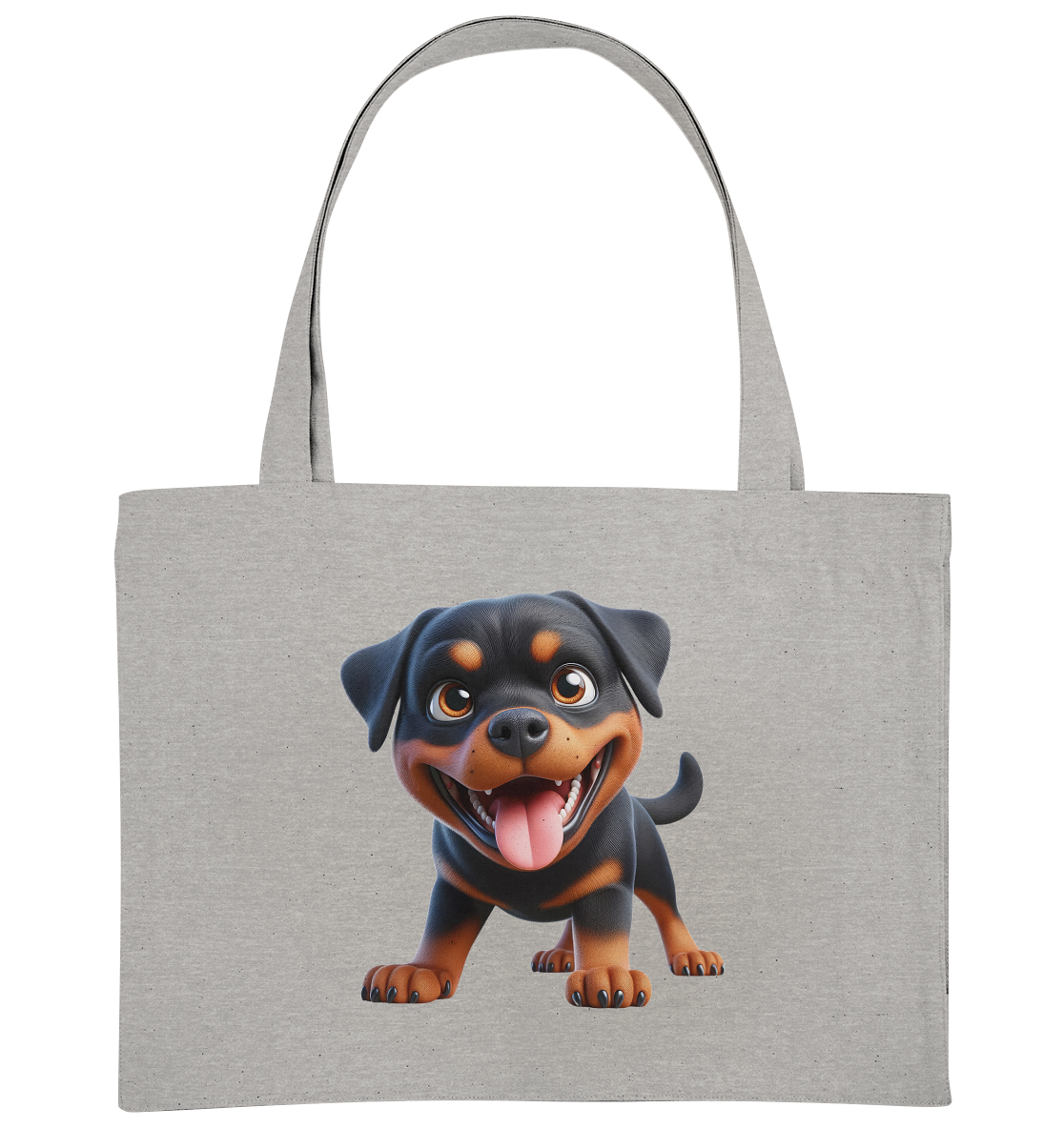 Rottweiler Cartoon Hund - personalisierbar - Organic Shopping-Bag