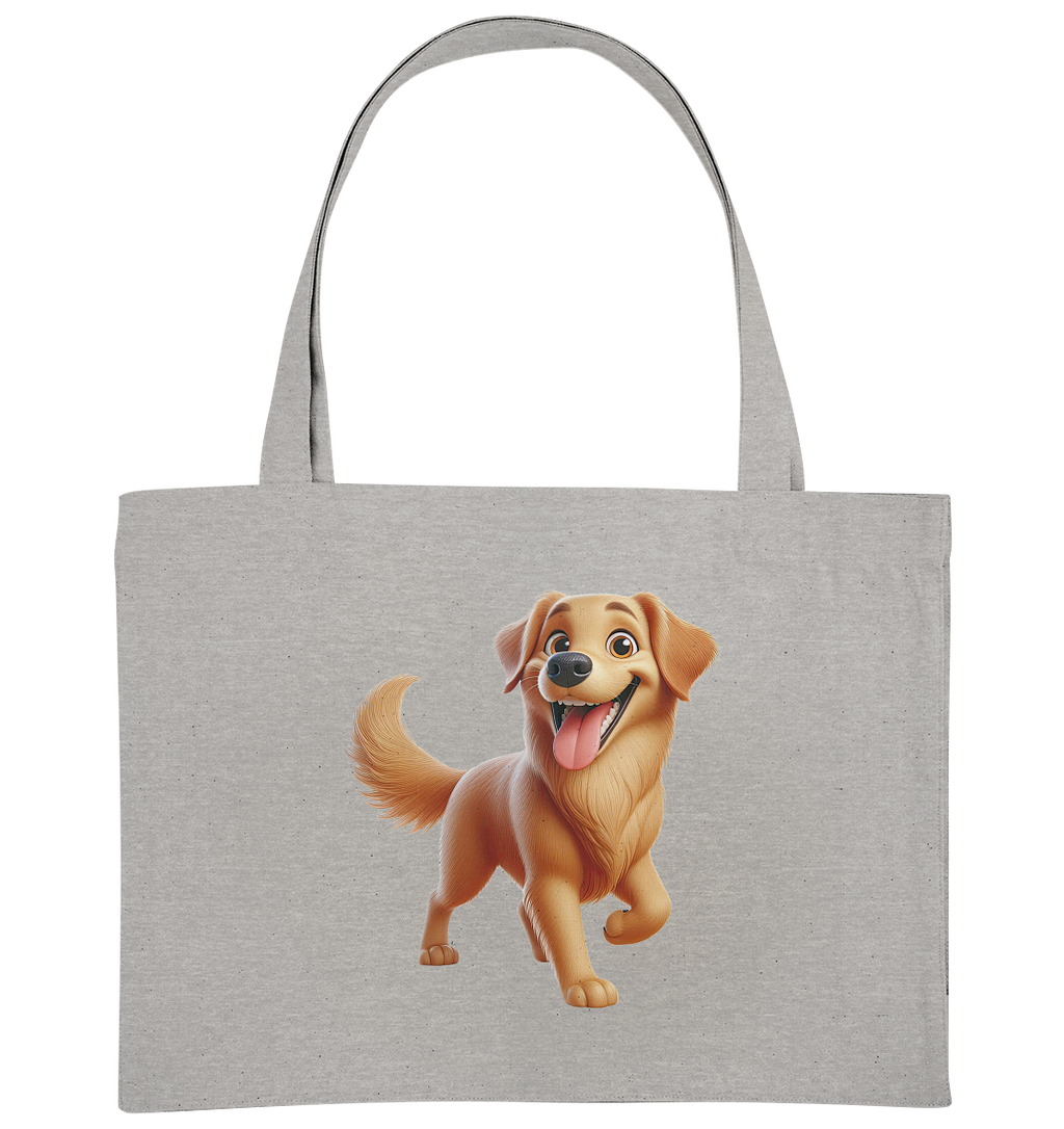 Golden Retriever Comic - personalisierbar - Organic Shopping-Bag