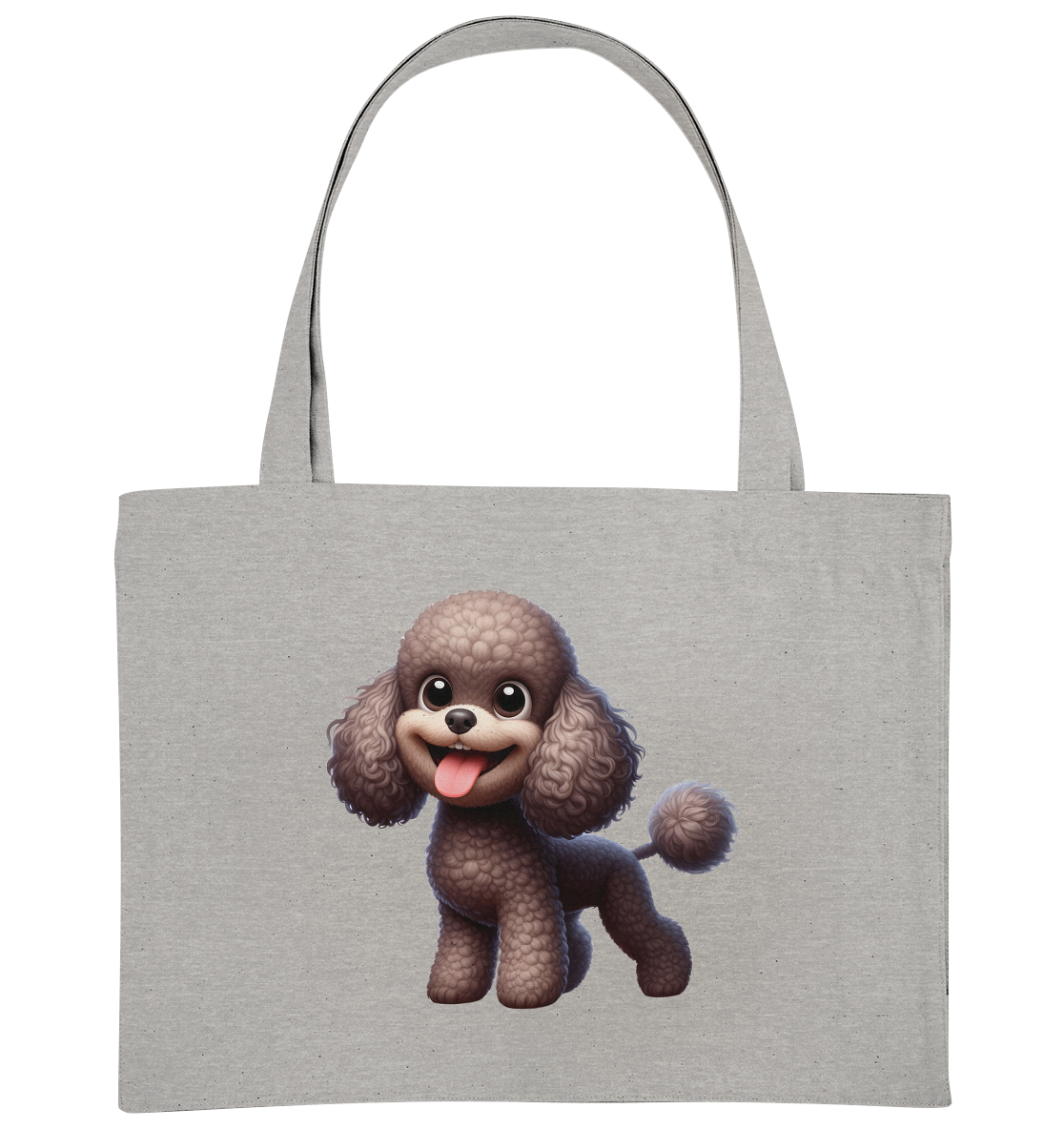 Pudel Comic - personalisierbar - Organic Shopping-Bag